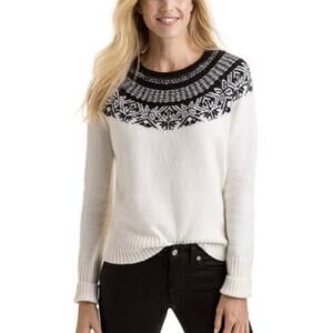 Vineyard Vines Black and White Crew Neck Sweater